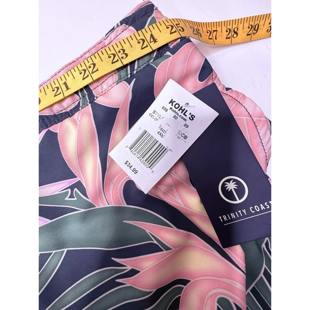 Kohls Swim Shorts Tropical Big & Tall Mens Size 4XBig Swimming Summer Trunks New